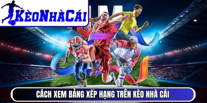 Cách xem bảng xếp hạng trên Kèo Nhà Cái nhanh và chính xác