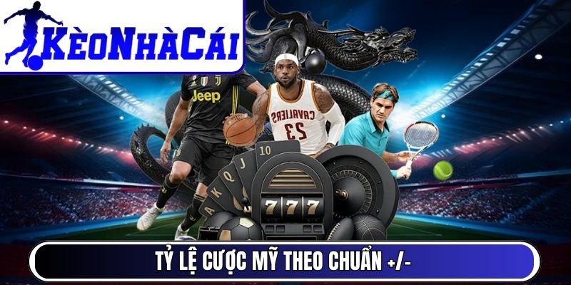 Tỷ lệ cược Mỹ theo chuẩn +/-